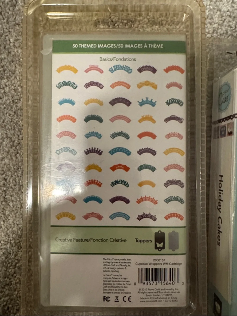 Cricut Cake Toppers Set - Green, White, Pink, Purple, Blue
